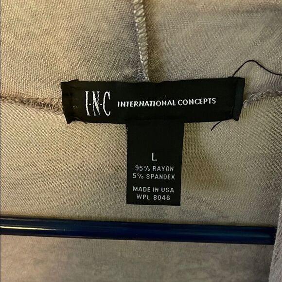 INC International Concepts Women's Taupe Open Flyaway Cardigan - Picture 2 of 5
